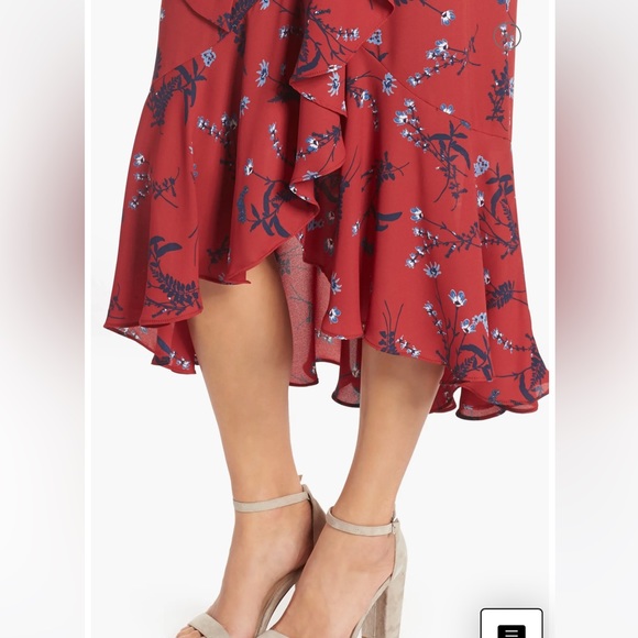 J. Crew Drapey Ruffle Faux Wrap Dress - Picture 9 of 10